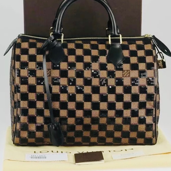 Louis Vuitton Handbags - Louis Vuitton Paillettes Black Sequin speedy
